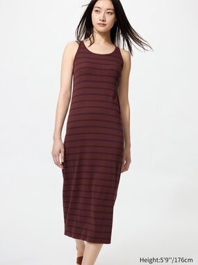 Uniqlo Ribbed Bra Dress - Maxi Tank Dress - Size Medium